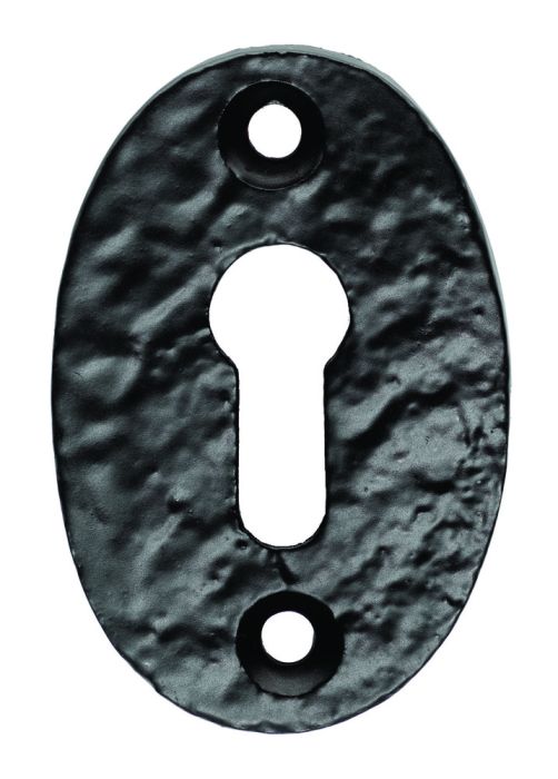Ludlow Foundries - Standard Profile Oval Escutcheon - Black Antique