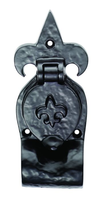 Ludlow Foundries - Fleur De Lys Rim Cylinder Pull - Black Antique