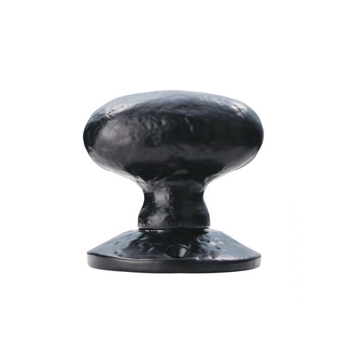 Ludlow Foundries - Oval Mortice Door Knob - Black Antique - Pair