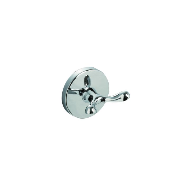 Lily Double Hook - Bright Chrome