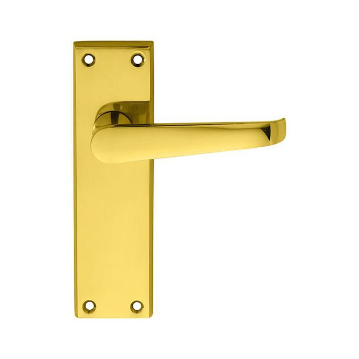 Carlisle Brass Victorian Door Handle on Backplate - Pair
