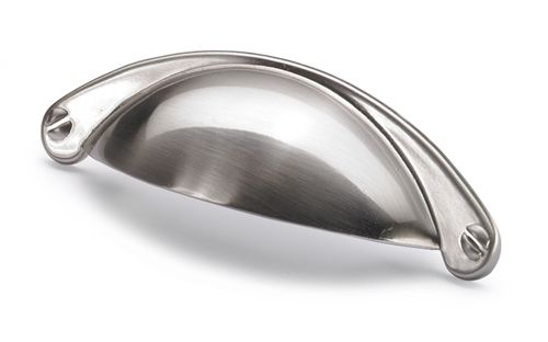 Hettich - Folk Matane Cup Handle - Brushed Stainless Steel