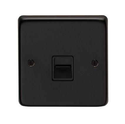 Eurolite - Stainless Telephone Socket - Matt Black
