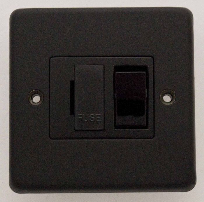Eurolite - 13 Amp Switched Fuse Spur - Matt Black