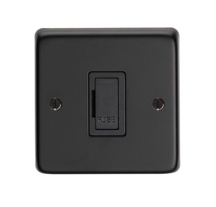 Eurolite - 13 Amp Unswitched Fuse Spur - Matt Black