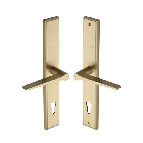 M.Marcus Heritage Brass Gio Multipoint Door Handle - Pair
