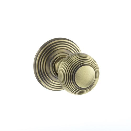 Atlantic Hardware Old English Unsprung Ripon Reeded Mortice Door Knob - Pair