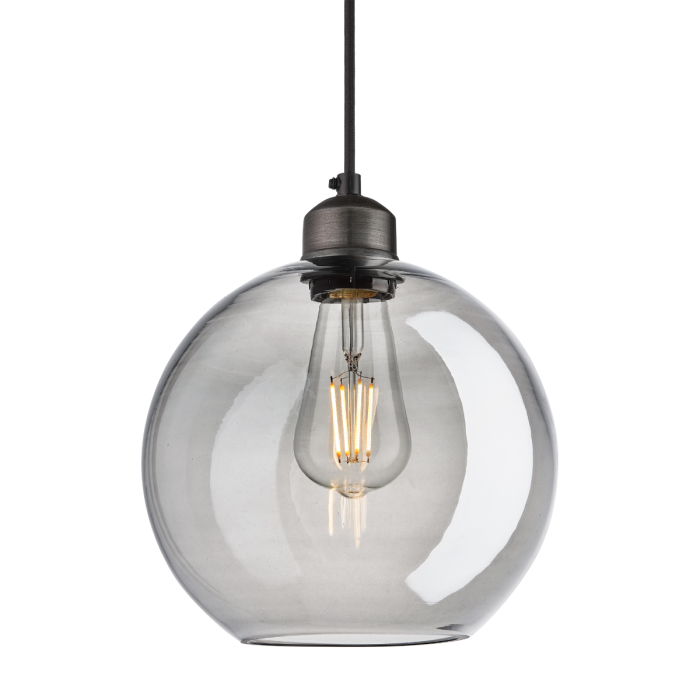 Industville 9 Inch Orlando Tinted Glass Globe Pendant