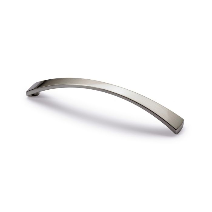 Hettich - Organic Parma Cupboard Handle - Brushed Stainless Steel - Centres 128mm