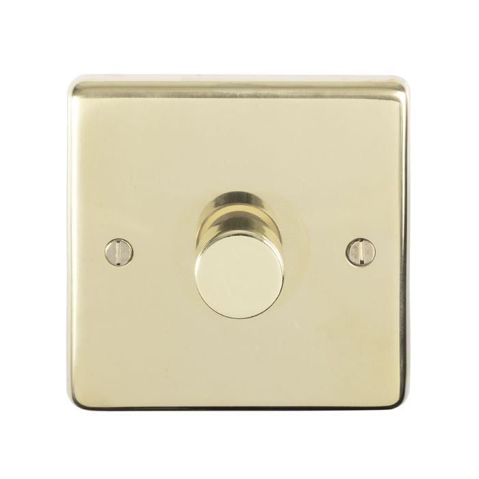 Eurolite - Stainless 1 Gang Dimmer - Polished Brass