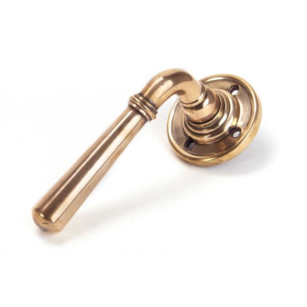 From The Anvil Newbury Door Handle on Rose - Pair
