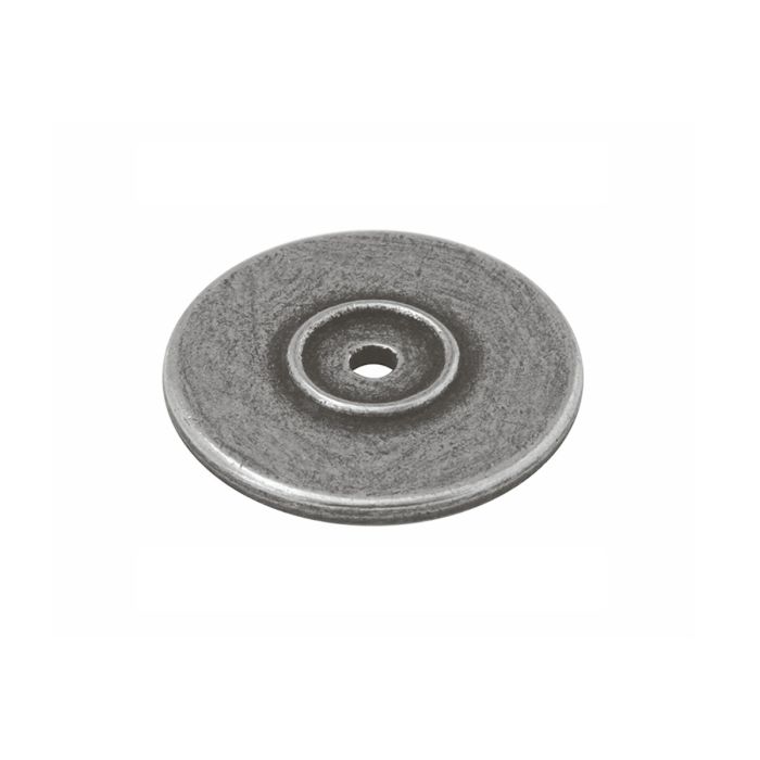 Finesse - 38mm Circular Backplate - Solid Pewter