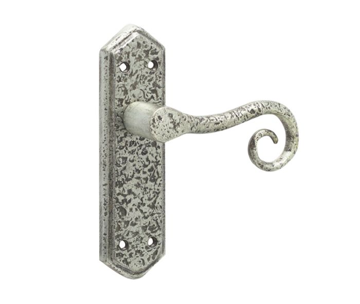Frelan Antique Royal Suite Door Handle on Backplate - Pair