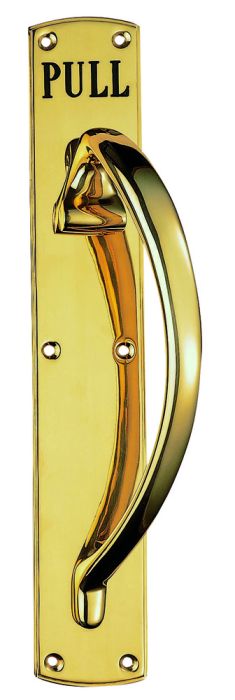 Carlisle Brass Engraved Large Door Pull Handle 
