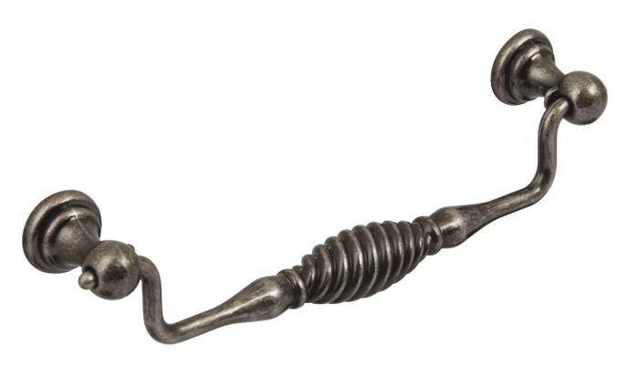 Hafele - Twister Drop Handle - Antique Pewter - Centres 160mm