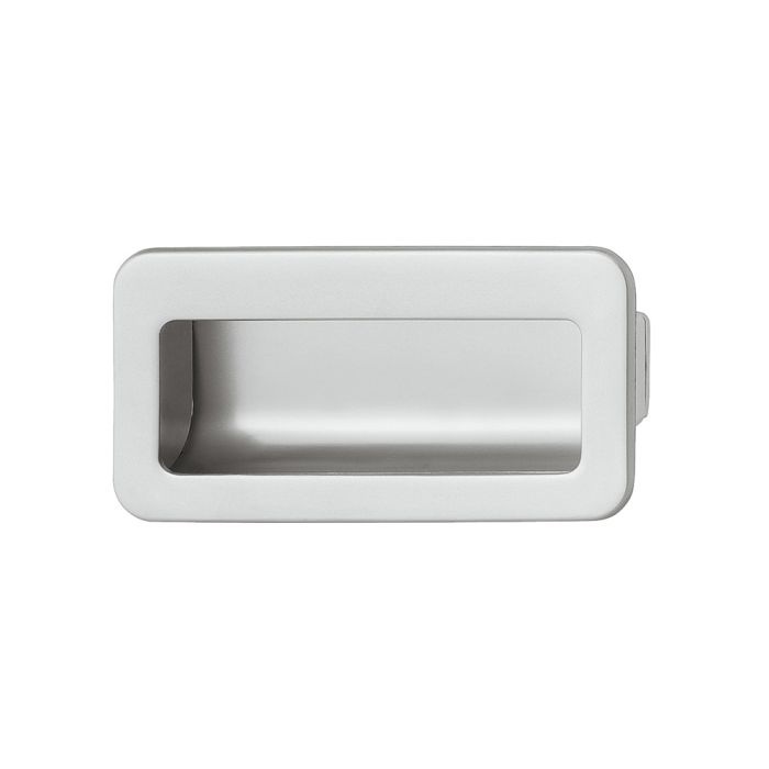 Häfele - Vienne Rectangular Flush Pull - Satin Chrome