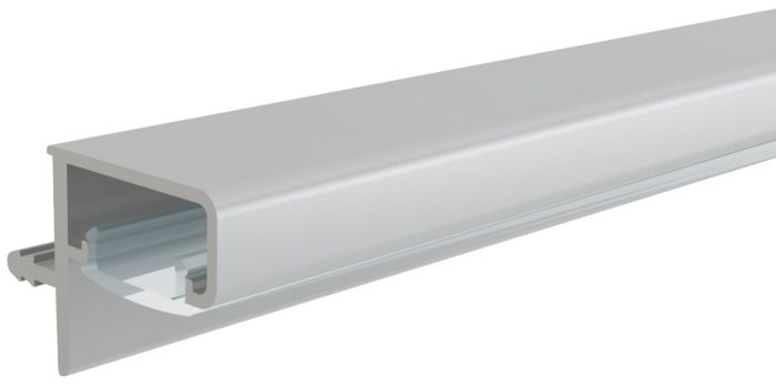 Häfele - Gola System 'A' Profile Handle for Horizontal Fixing with a Slot for an LED Strip - Silver Anodised