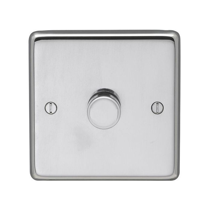 Eurolite - Stainless 1 Gang Dimmer - Polished Stainless Steel
