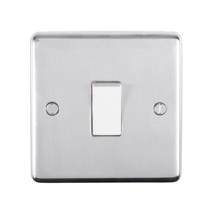 Eurolite - Stainless 1 Gang Switch - Polished Stainless Steel