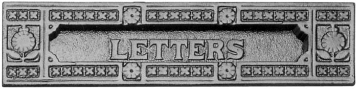 Kirkpatrick Rawnsley Letterplate - Black Antique