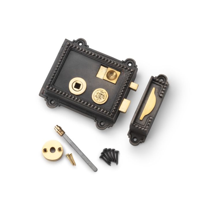Regency Rim Lock - Cast Iron