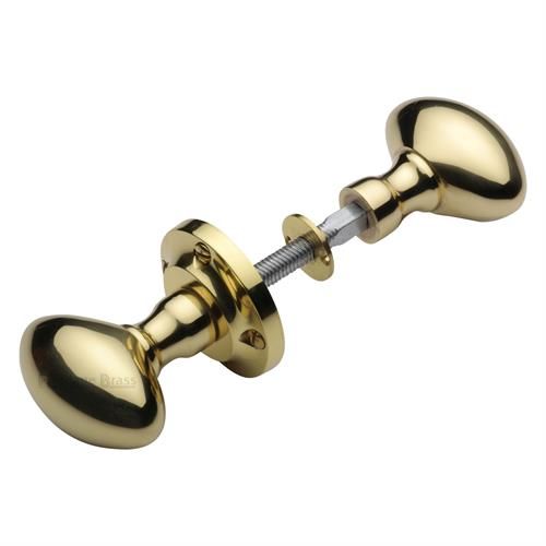 M.Marcus Heritage Brass Suffolk Rim Door Knob - Pair