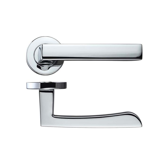 Zoo Hardware Rosso Maniglie Mensa Door Handle on Rose - Pair