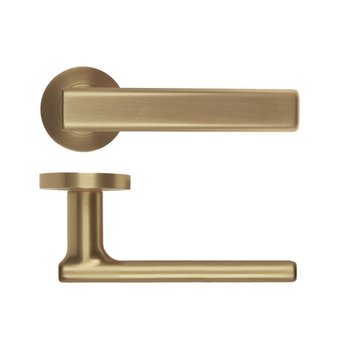 Zoo Hardware Rosso Maniglie Frigo Lever on Round Rose