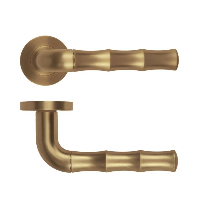Zoo Hardware Rosso Maniglie Vasco Lever on Round Rose