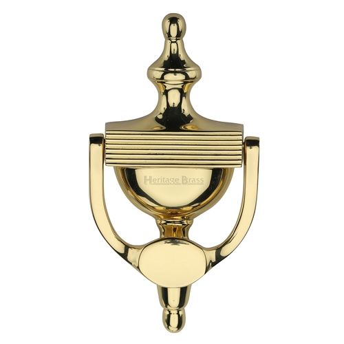 M.Marcus Heritage Brass Reeded Urn Door Knocker