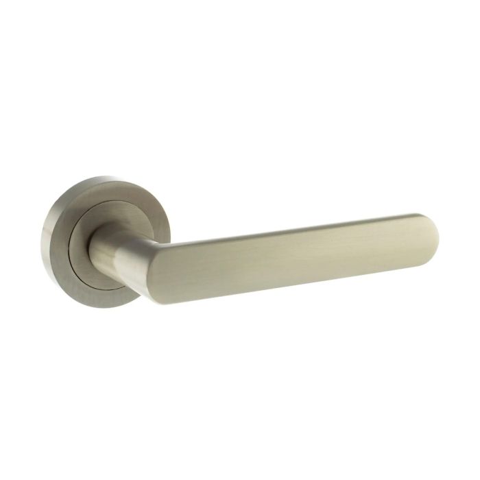 Atlantic Hardware Status Michigan Door Handle on Rose - Pair