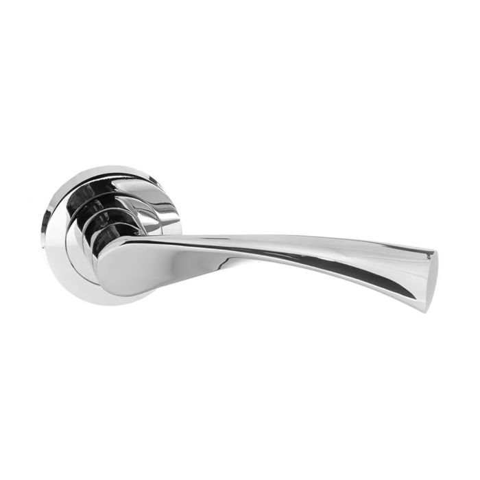 Atlantic Hardware Status Colorado Door Handle on Rose - Pair