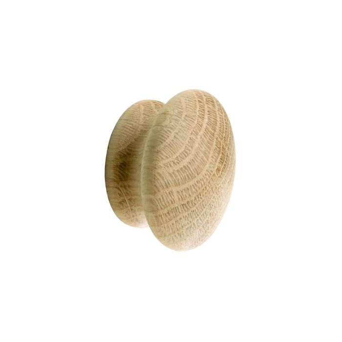 Second Nature Archer Sanded Unfinished Oak Cupboard Knob