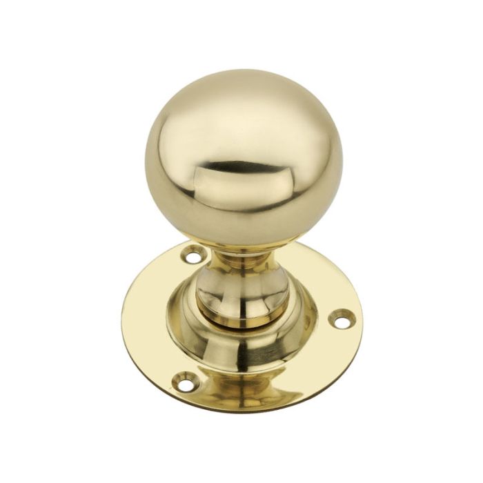 Spira Brass Unsprung Ball Mortice Door Knob - Pair