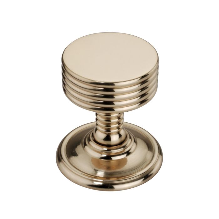 Spira Brass Unsprung Oxford Mortice Door Knob - Pair