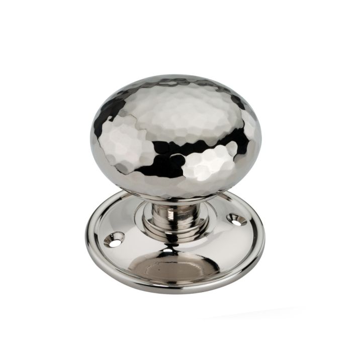 Spira Brass Unsprung Hammered Cottage Mortice/Rim Door Knob - Pair