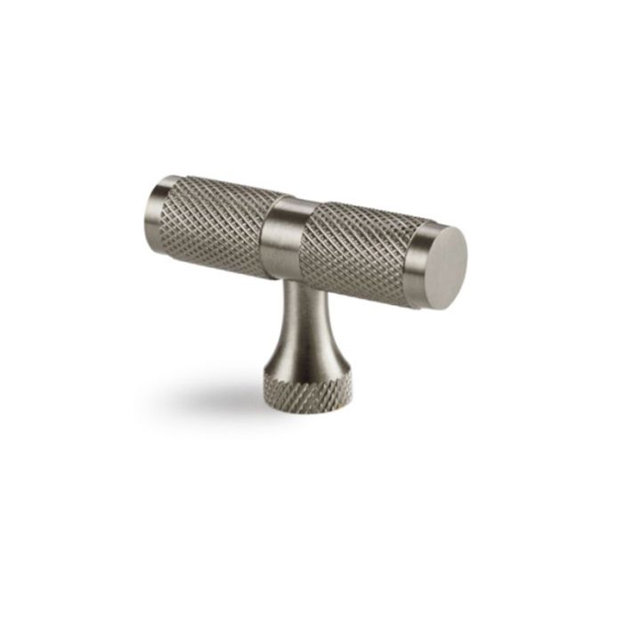 Spira Brass Knurled T-Bar Cupboard Knob
