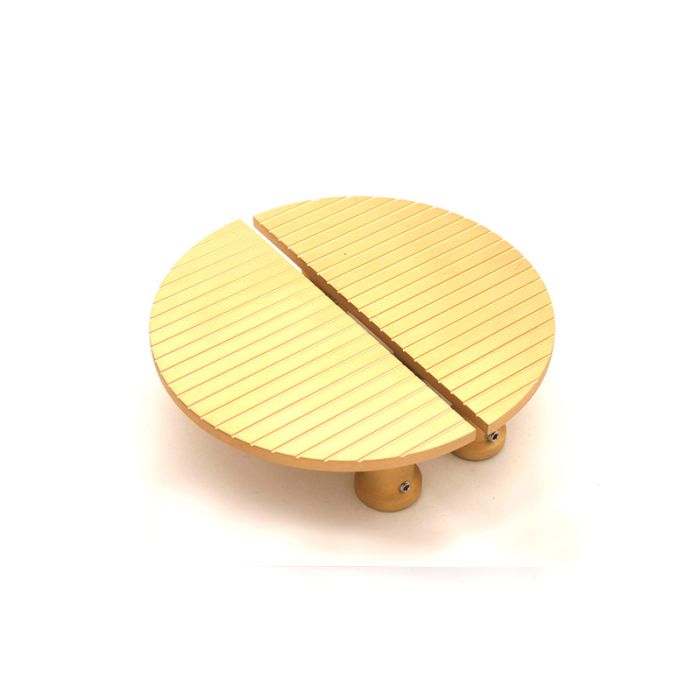Spira Brass Striped Half Moon Cupboard Handle - Pair