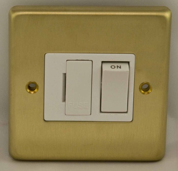 Eurolite - Stainless Switched Fuse Spur - Satin Brass