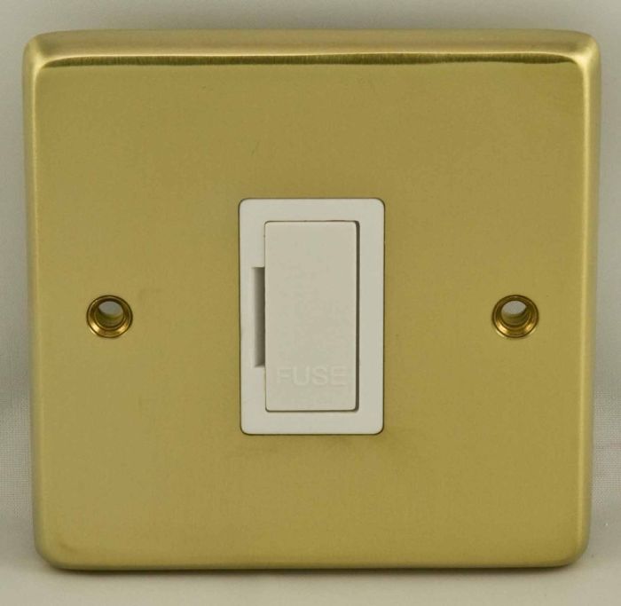 Eurolite - Stainless Unswitched Fuse Spur - Satin Brass