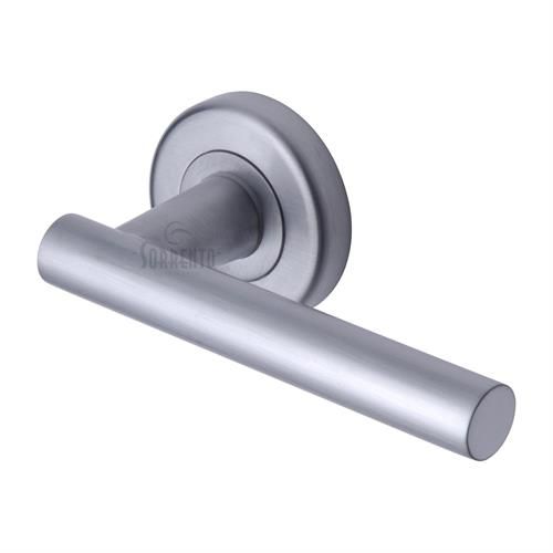 M.Marcus Sorrento Shuttle Door Handle on Round Rose - Pair