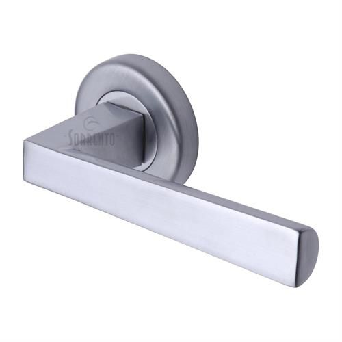 M.Marcus Sorrento Siloh Door Handle on Round Rose - Pair