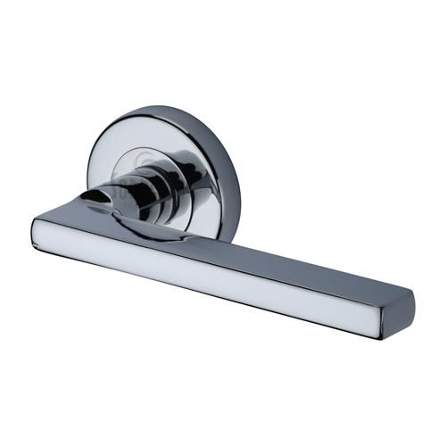 M.Marcus Sorrento Vector Door Handle on Round Rose - Pair