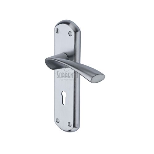 M.Marcus Sorrento Atlanta Door Handle on Backplate - Pair