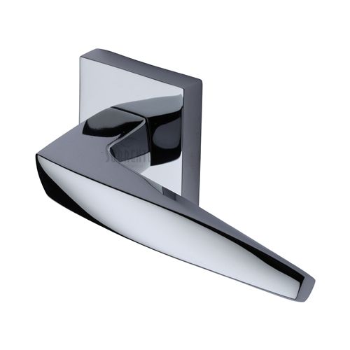 M.Marcus Sorrento Serpentine Door Handle on Square Rose - Pair