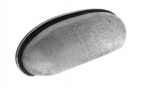 Second Nature - Wick Classic Cup Handle - Solid Pewter - Centres 64mm