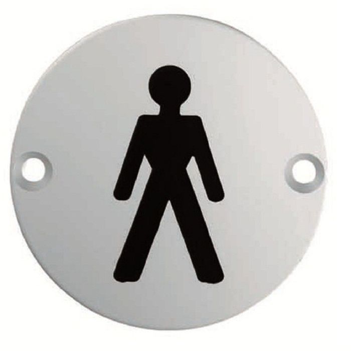 Eurospec Male Symbol Door Sign