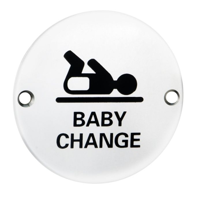 Eurospec Baby Change Symbol Door Sign
