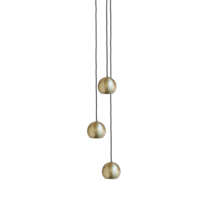Industville The Globe Collection Brass Pendant