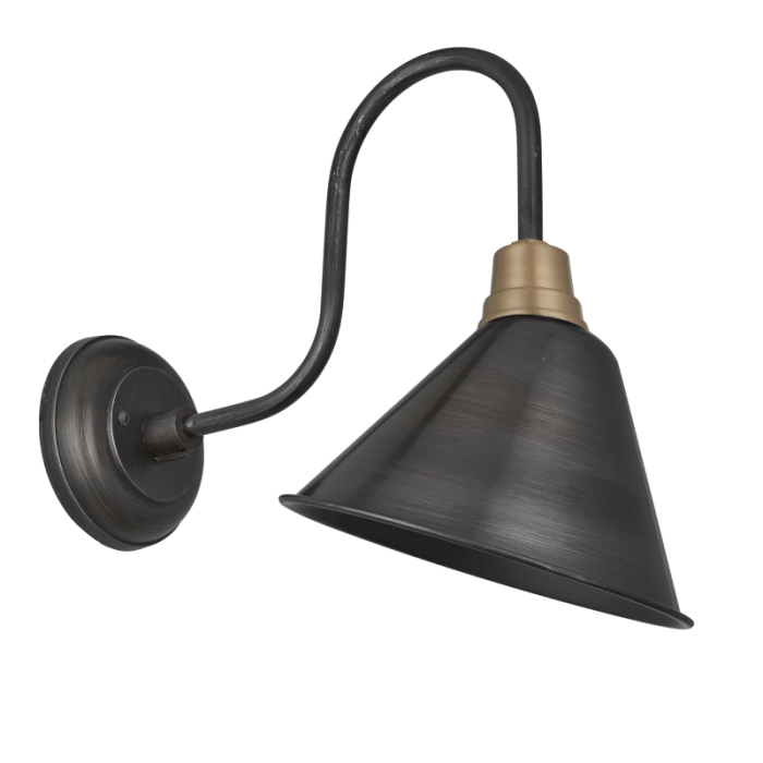 Industville 8 Inch Swan Neck Cone Light